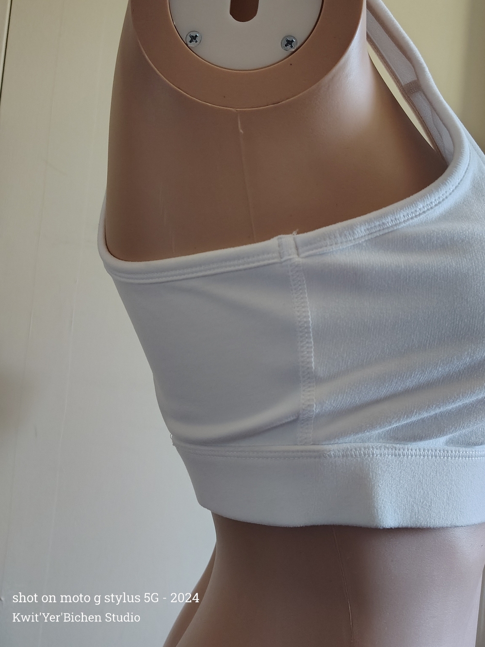 White Reebok Addy Bra Top - Picture 2 of 9